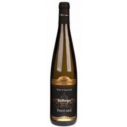 Wolfberger Pinot Gris-handtekening